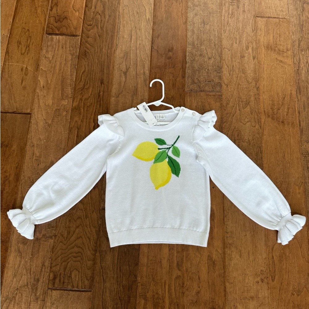Janie and Jack, Girls lemon 🍋 sweater.